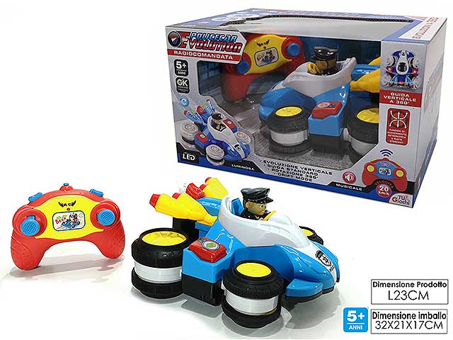 Auto polizia evolution r/c 4funzioni 100734