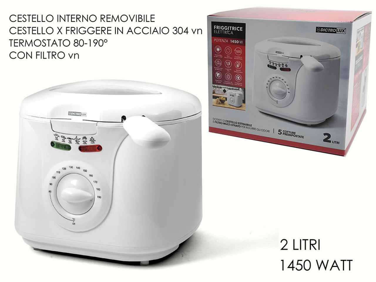 Friggitrice 2lt 1450w