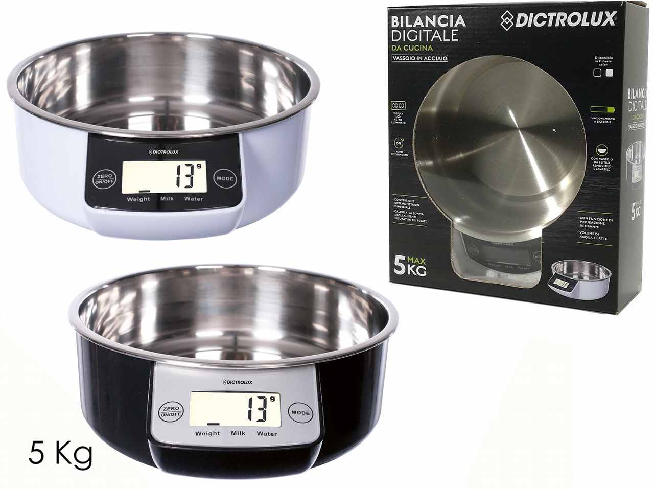 Bilancia da cucina eletttrica 5kg 2 assortimenti