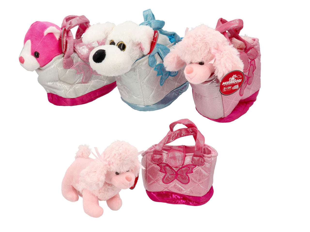 Morbidosi-cucciolo in borsetta h20cm 3as