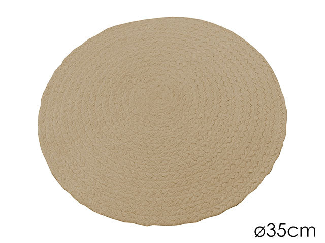 Sottopiatto d.35cm tortora 847486