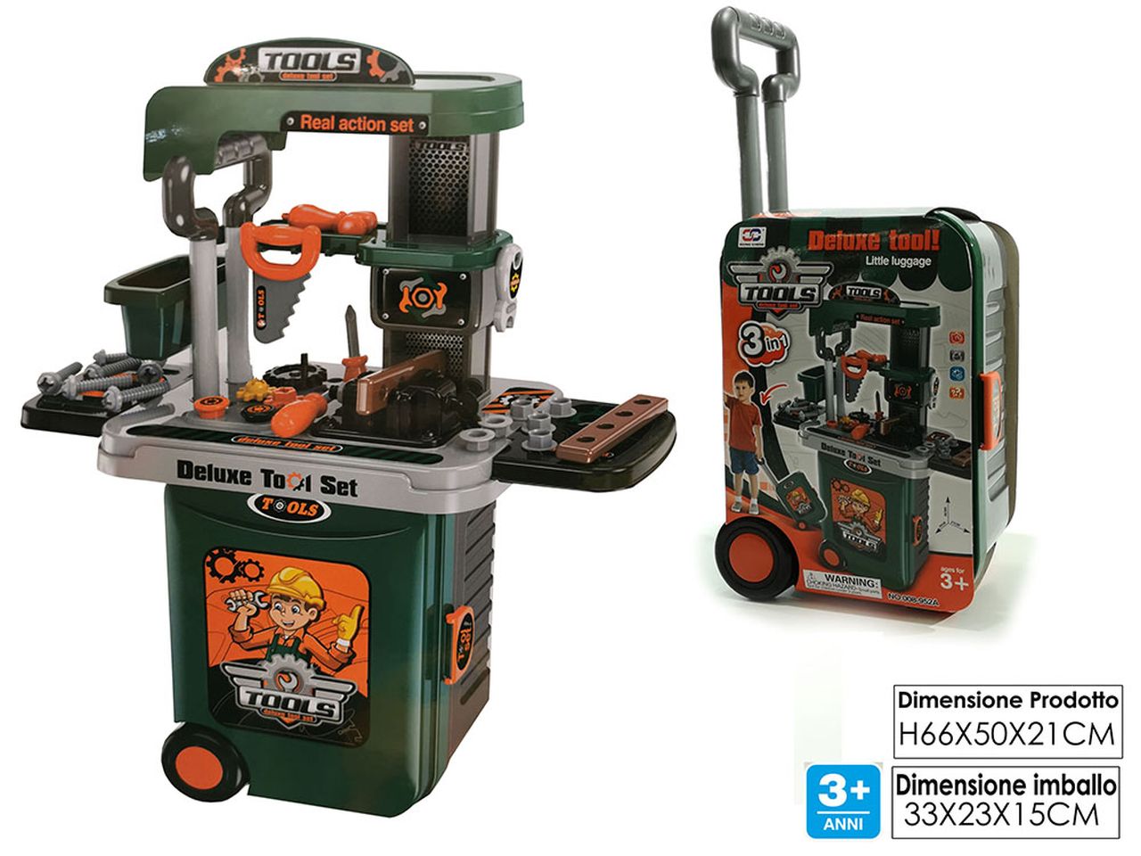 Trolley con banco lavoro