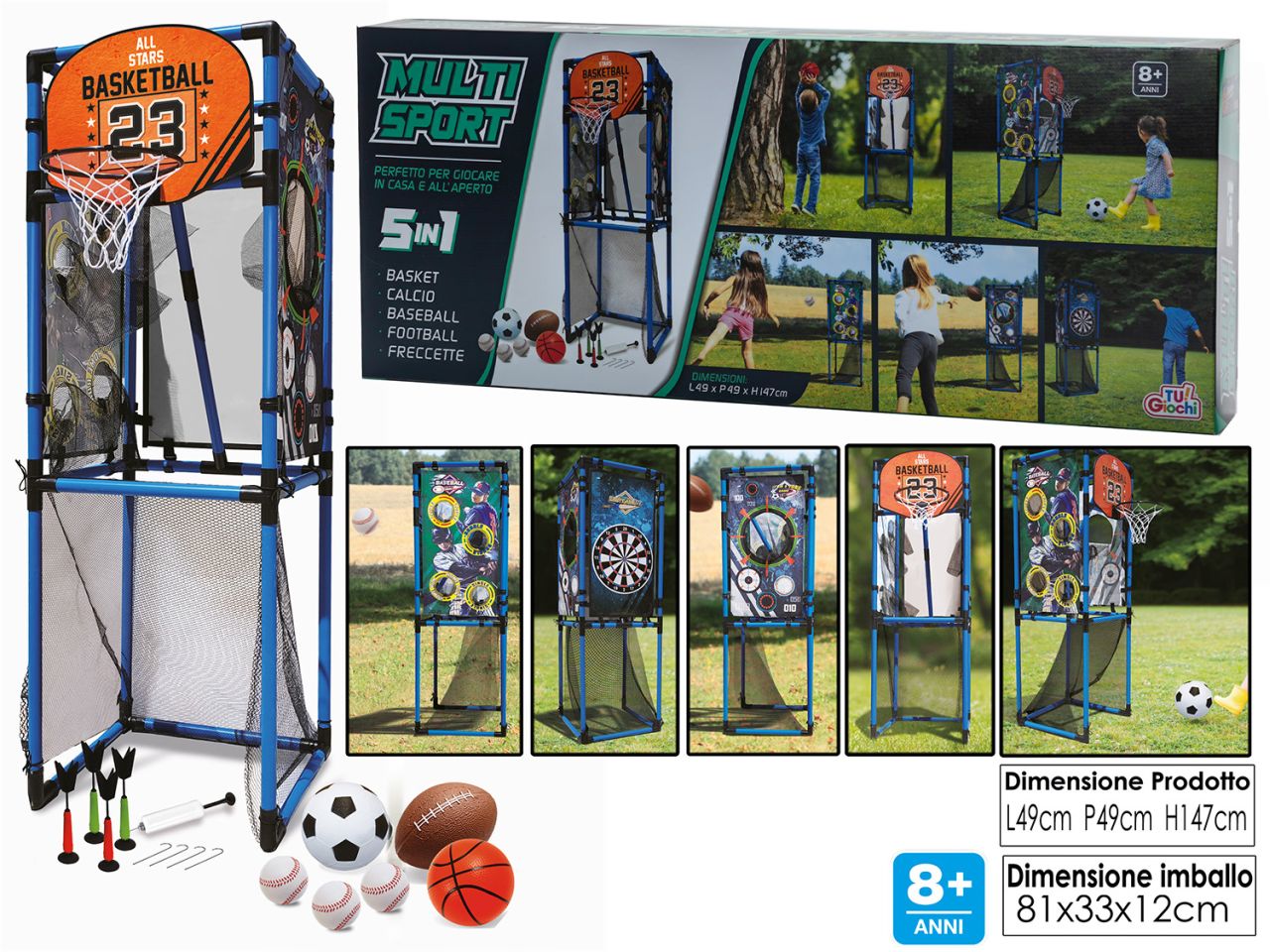 Gioco multisport 5 in 1