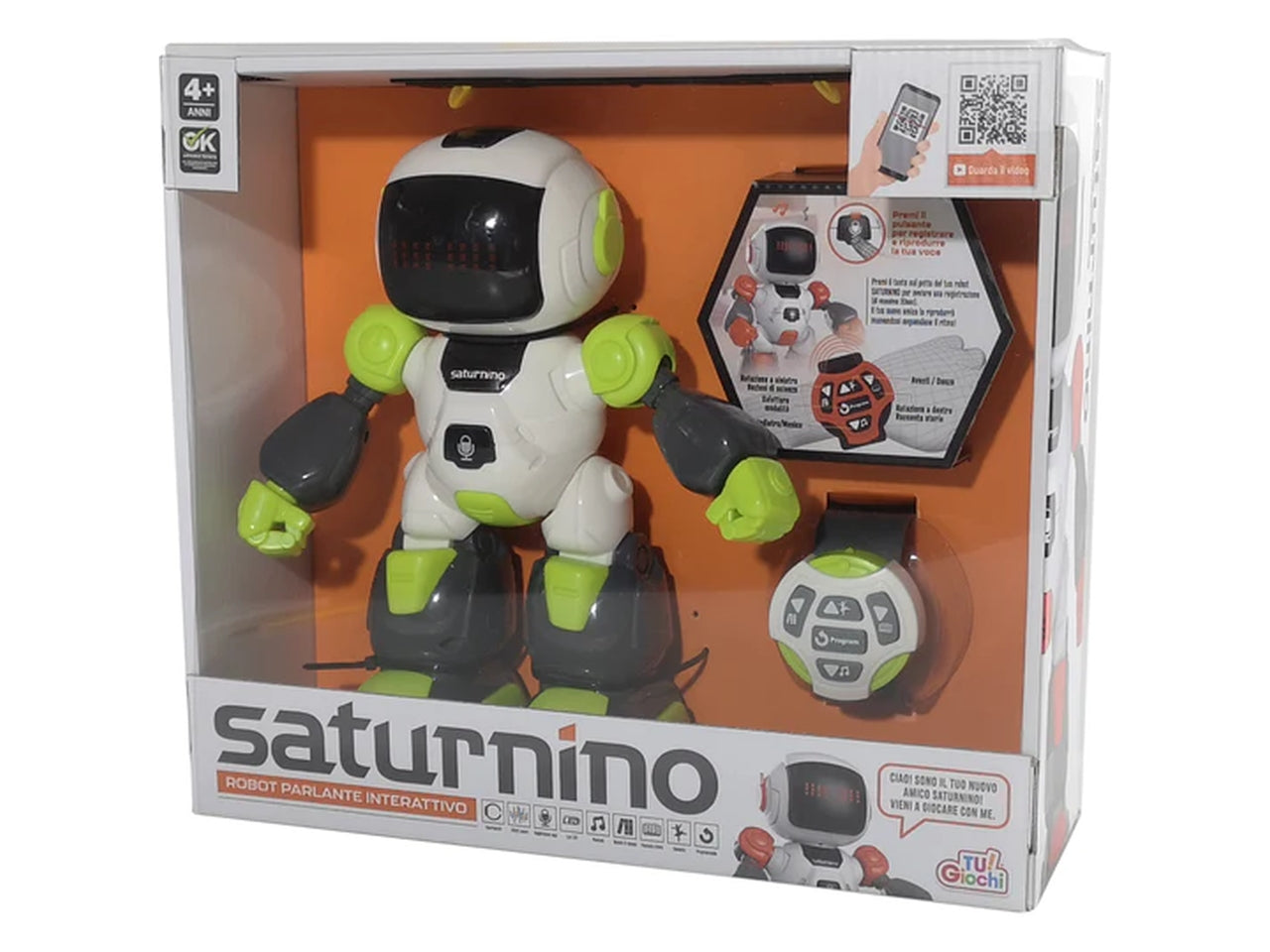 Robot saturnino radiocomandato a infrarossi - disponibile in 2 assortimenti