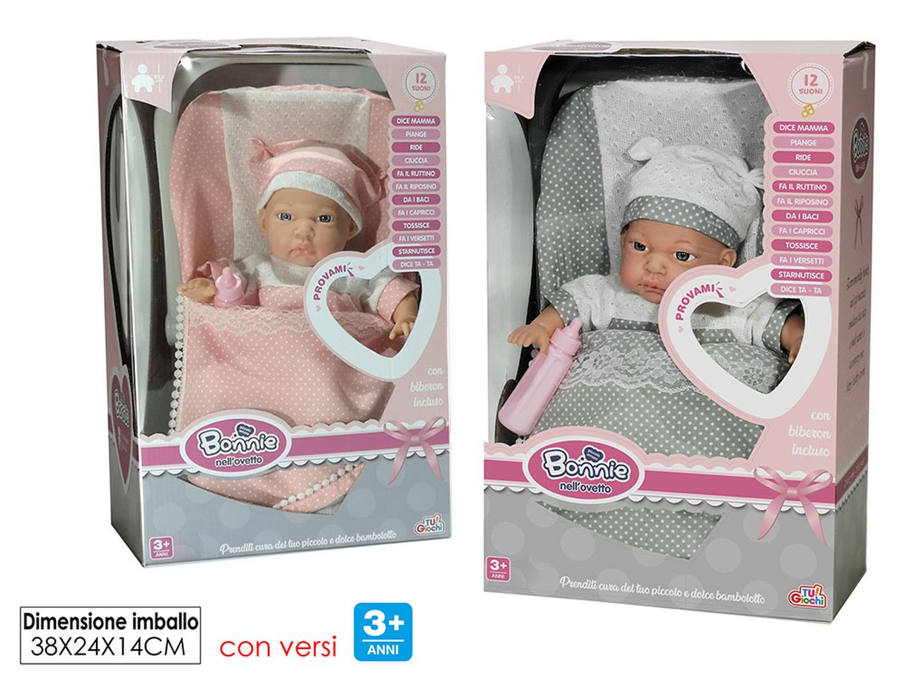 Bambola baby bonnie con ovetto try-medisponibile in 2 assortimenti