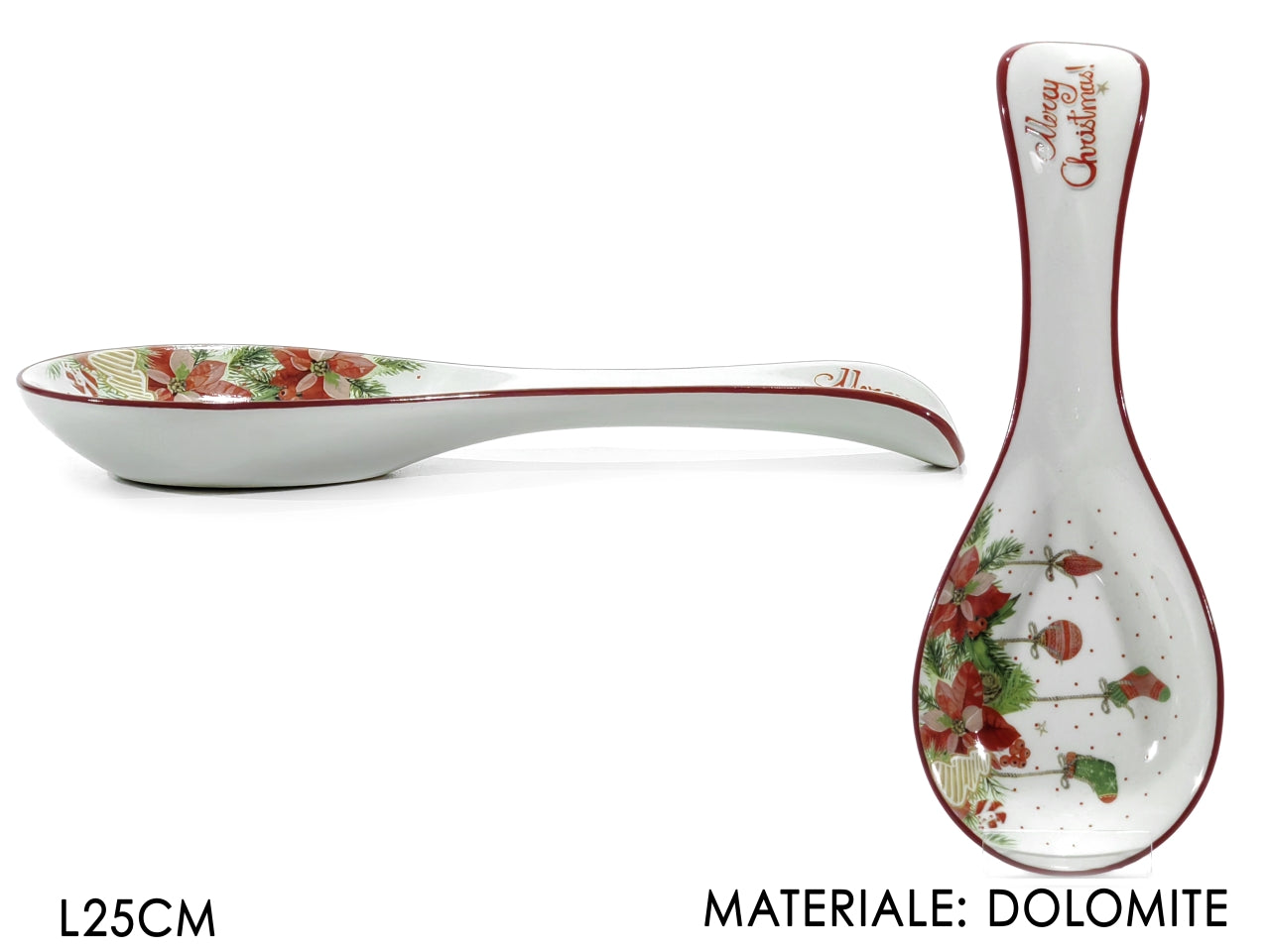 Poggiamestolo con decorazione stella di natale