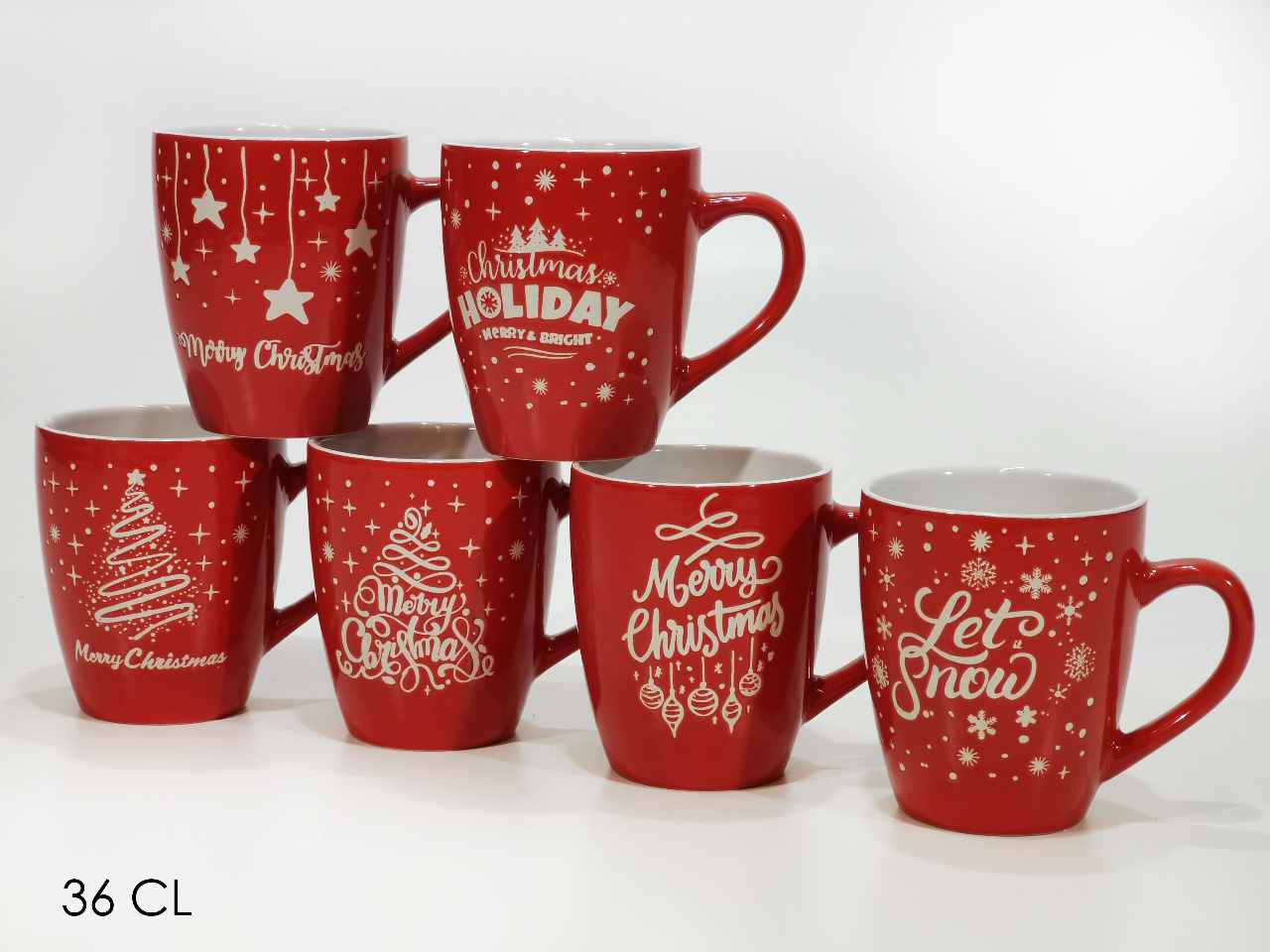 Tazza natalizia 36cl 6 assortimenti