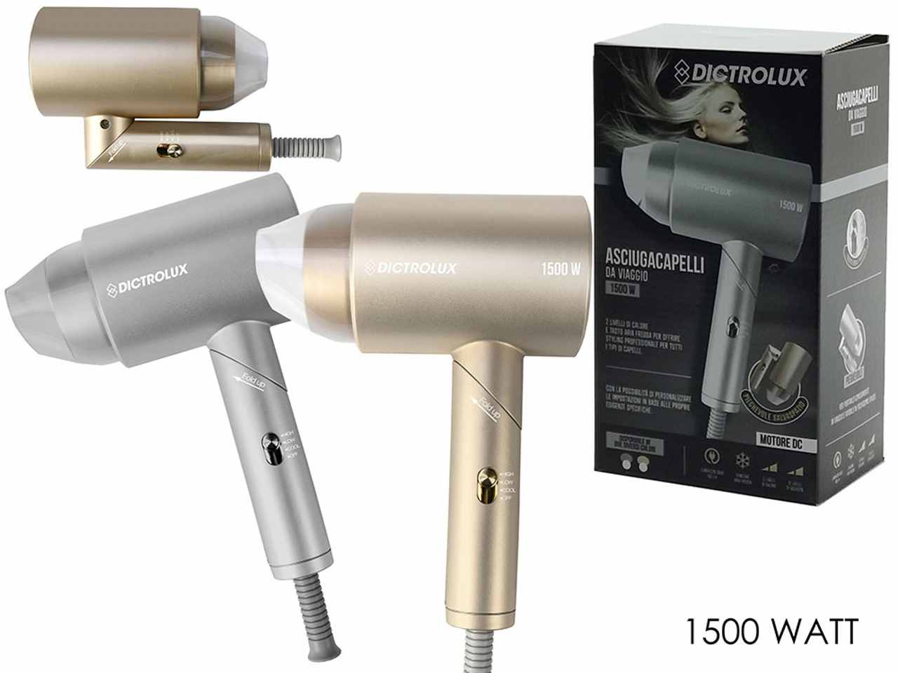 Phon pieghevole 1500w in assortimenti