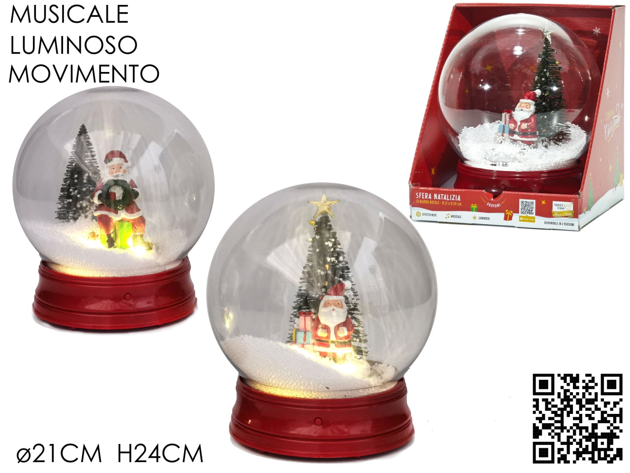 Palla 21cm con luci suoni e movimento a batteria in 2 assortimenti
