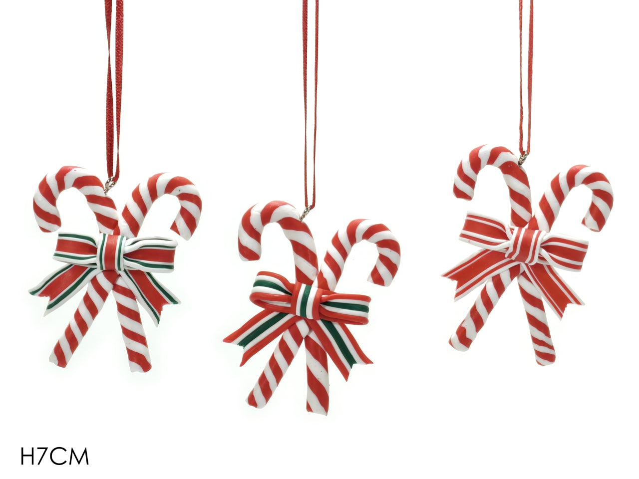 Pendente bastoncini candy h.7cm in 3 assortimenti