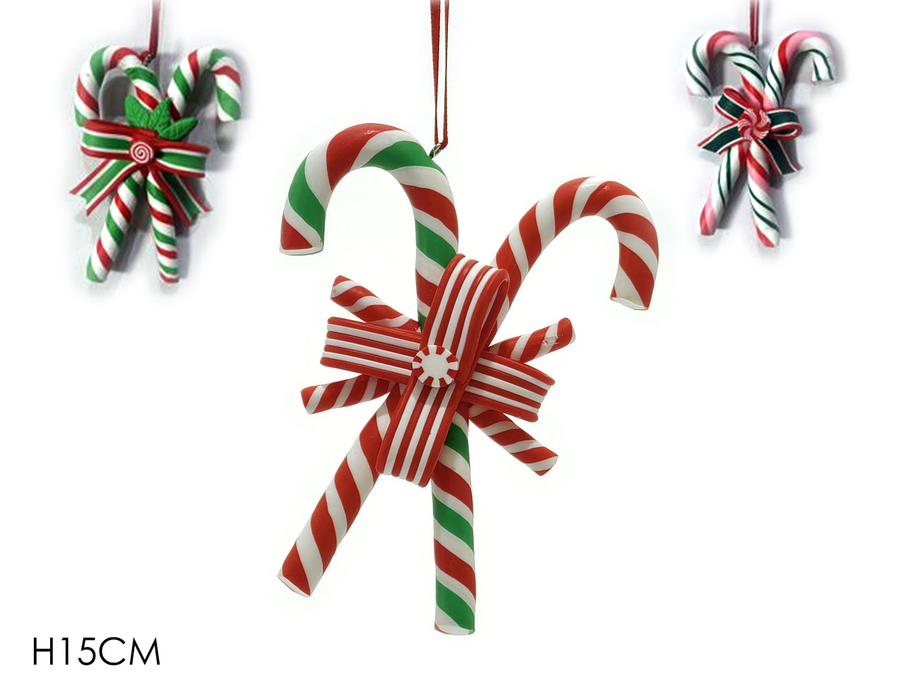 Pendente bastoncini candy 15cm in 3 assortimenti