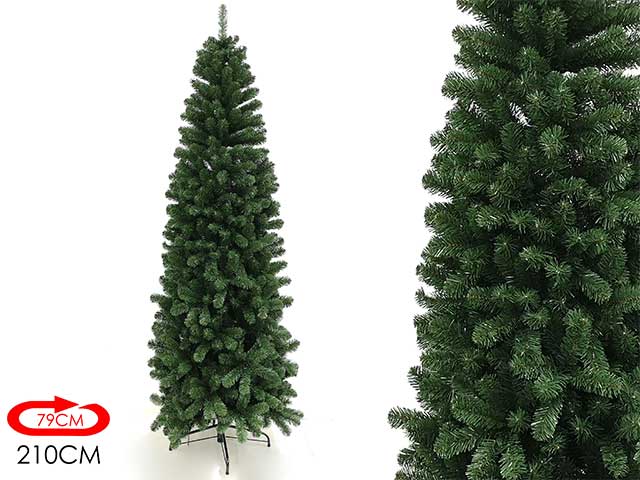 Albero di natale ben devis slim 2,1mt 972 rami