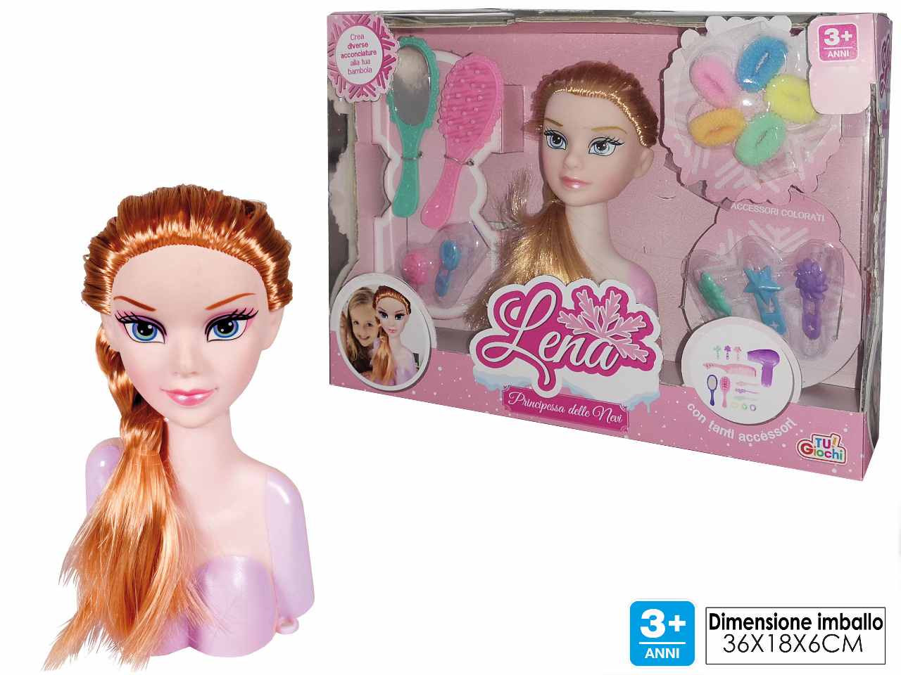 Mezzobusto "lena principessa delle nevi"