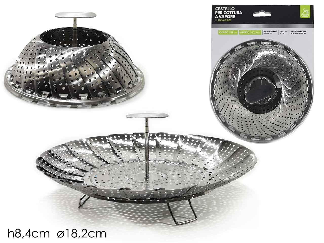 Cestello per cottura a vapore h8,4xd18,2cm 609835