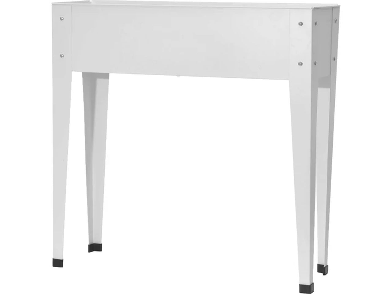 Fioriera rialzata rettangolare bianco in metallo design moderno h.80 cm- Vestiamo Casa