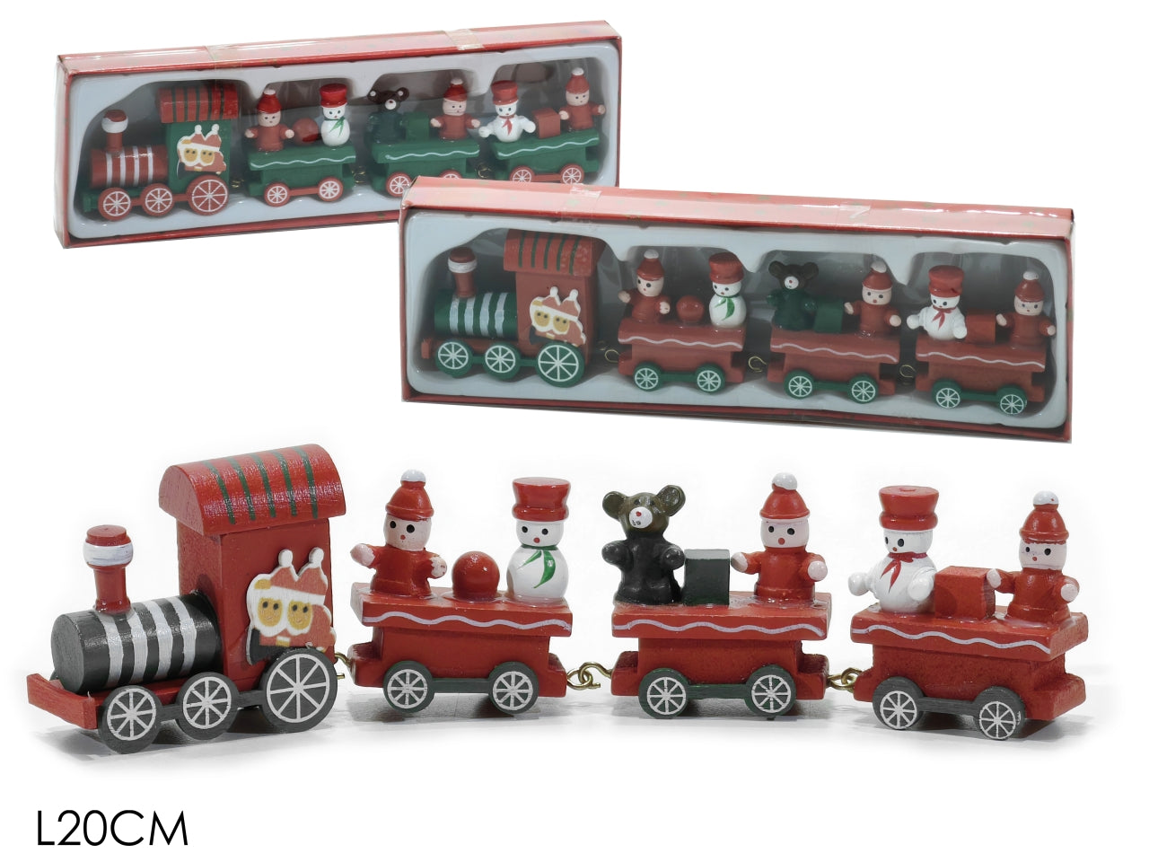 Trenino natalizio 20xh.6,5 in 2 assortimenti