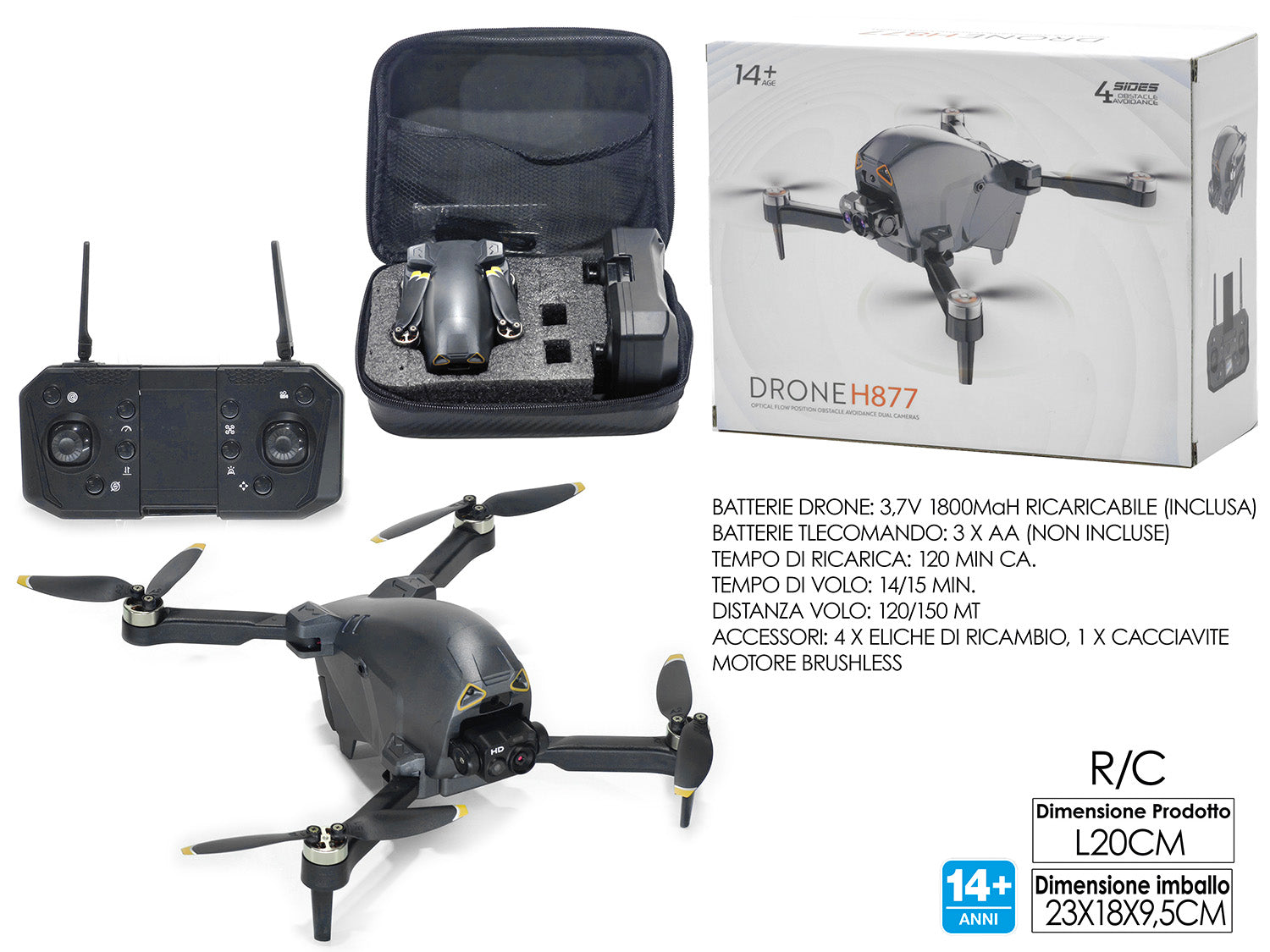 Drone radiocomandato 2,4ghz