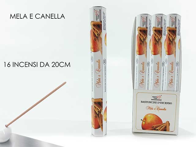 Incensi 16 pezzi mela e cannella 638725