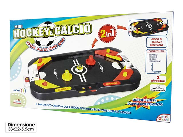 Gioco hockey e flipper football 2 in 1