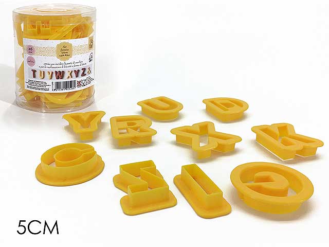 Formine lettere 25 pezzi 513263