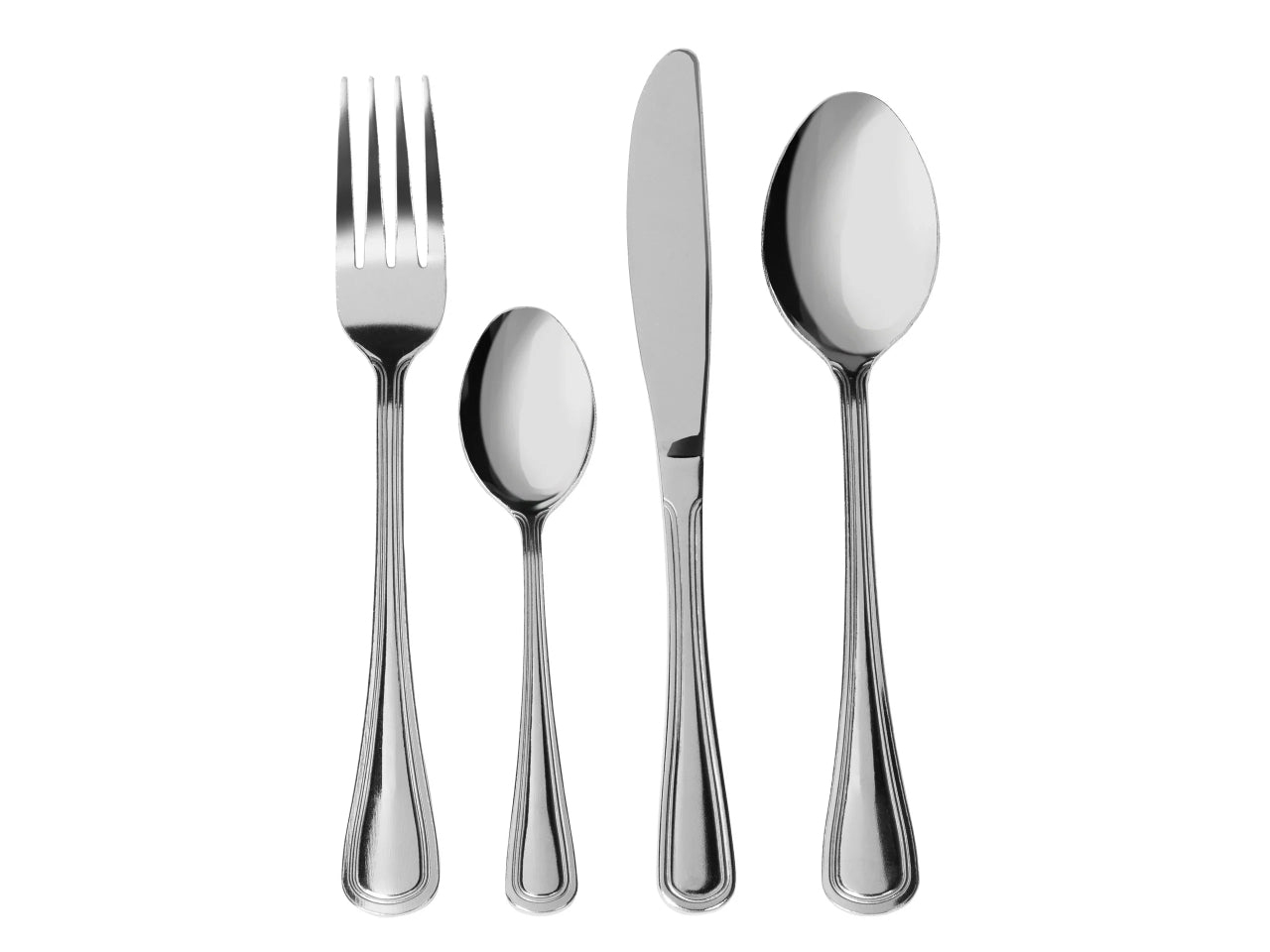 Servizio di Posate Bluma Shiny 24 Pezzi in Acciaio Inox - Stile Contemporaneo.