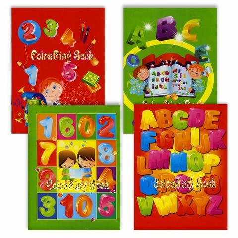 Album da colorare lettere/numeri