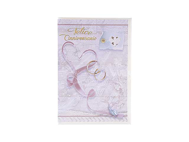 Biglietti felice anniversario con rotella