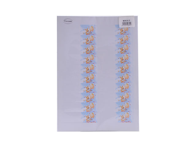 Biglietti bomboniera cromo azzurro 200 pezzi