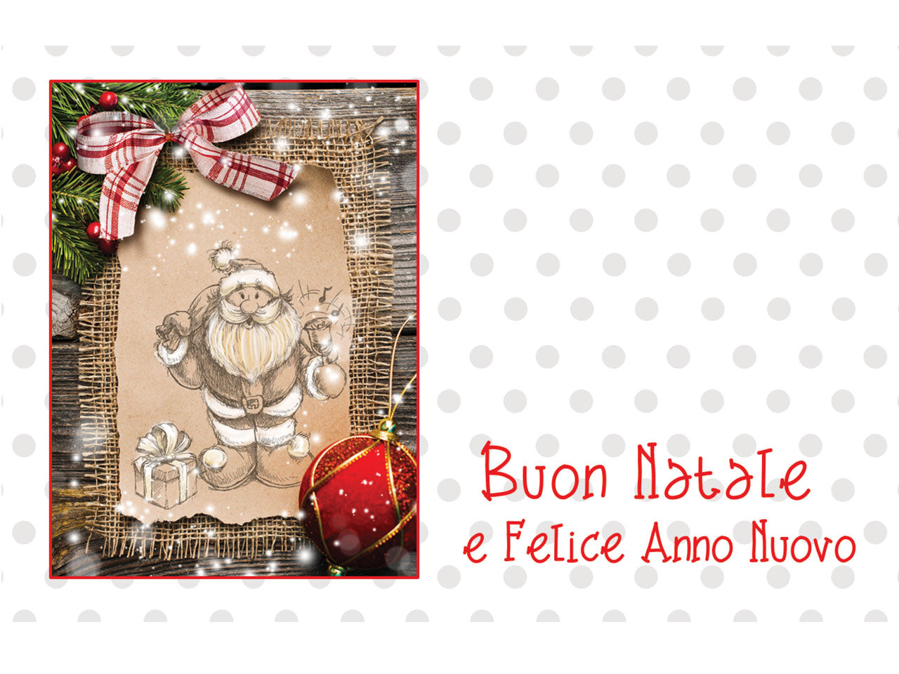 Biglietto auguri natalizio 100pz