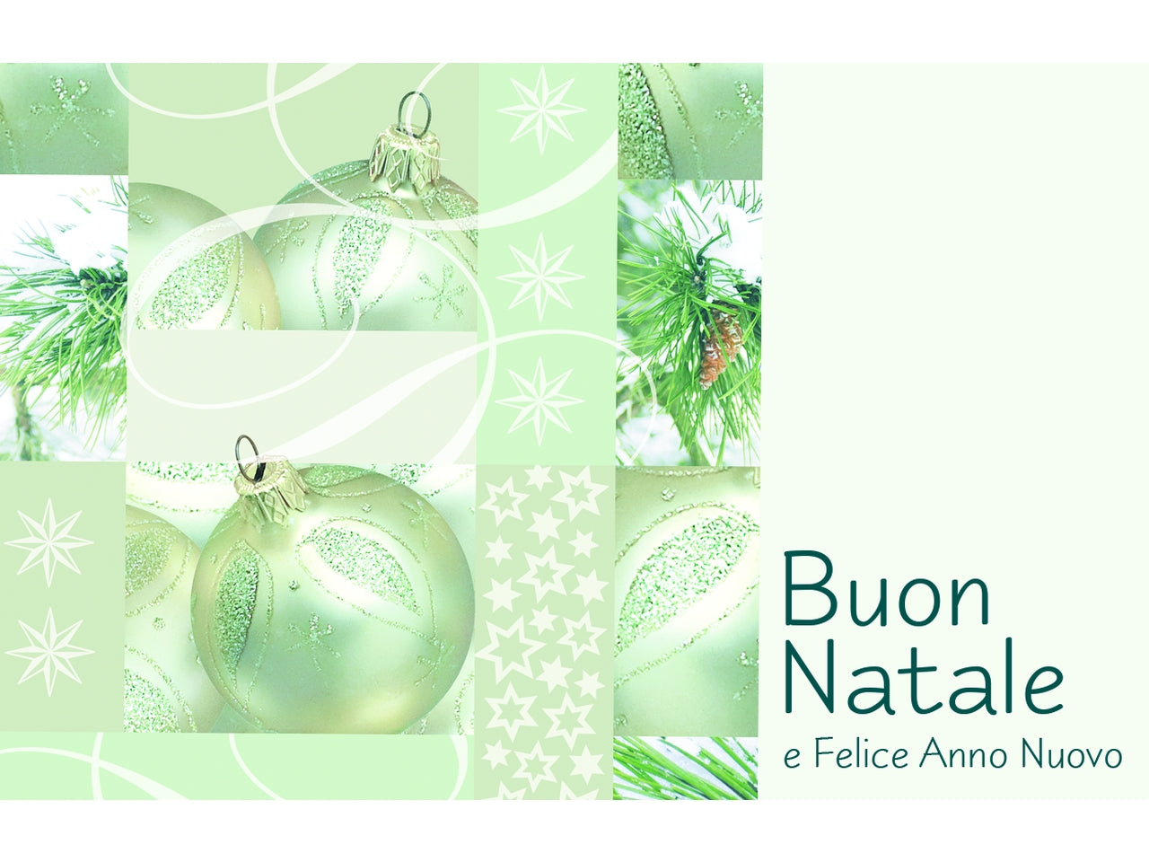 Scatola con 100 biglietti buon natale