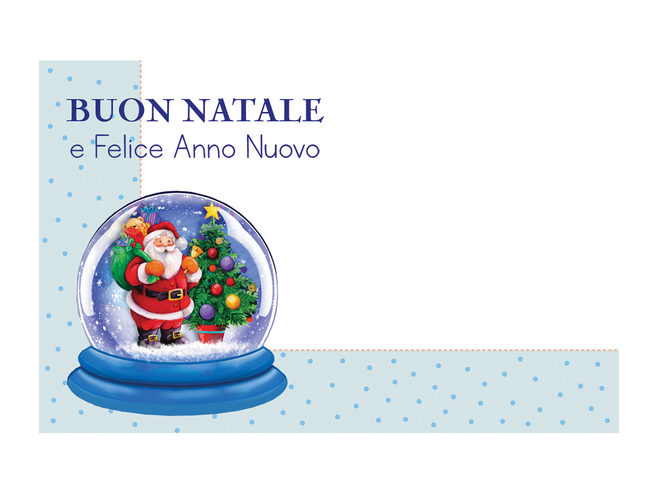 Biglietti buon natale - la confezione contiene 100 bigliettini assortiti in 4 soggetti