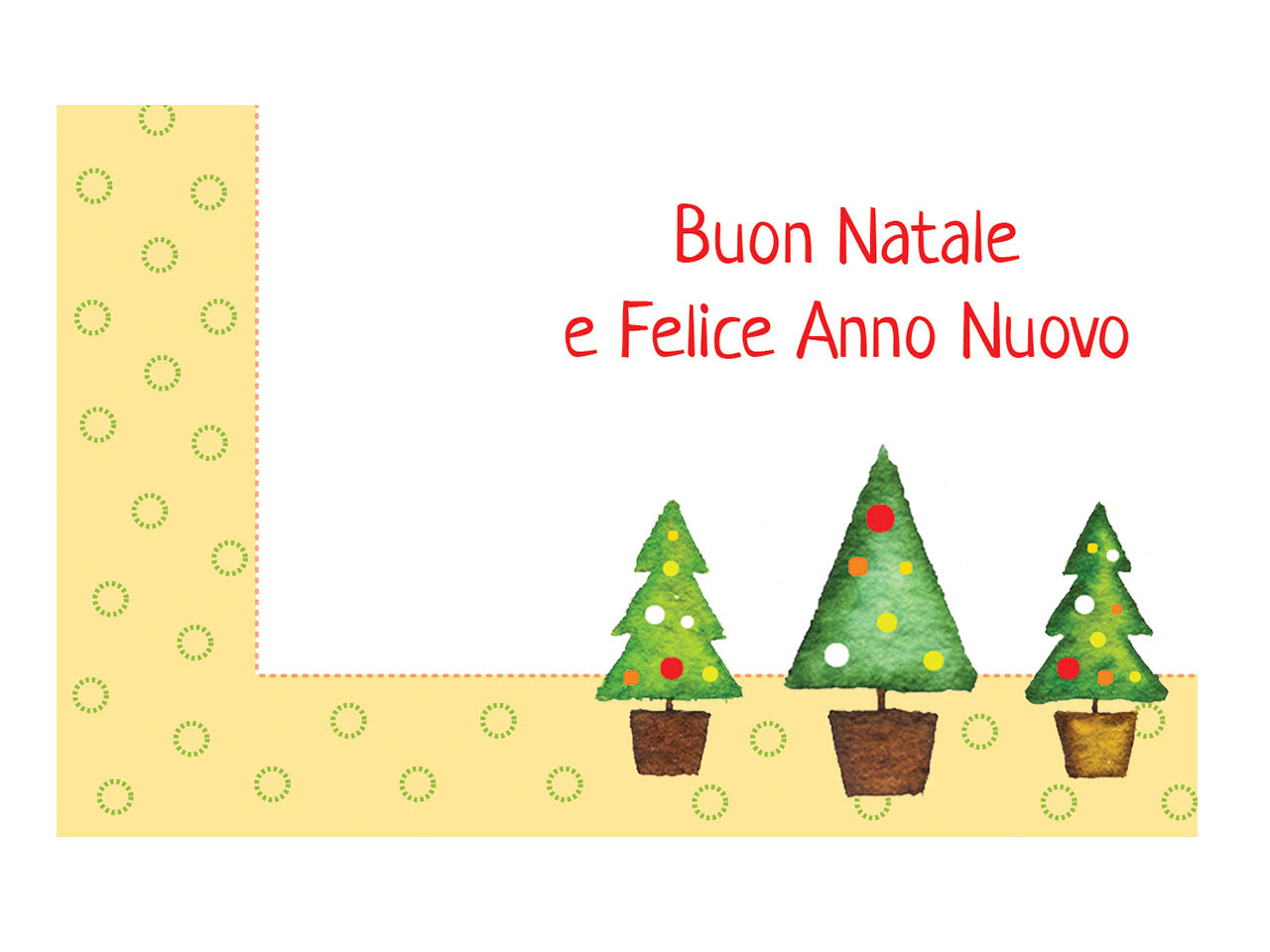 Biglietti buon natale - la confezione contiene 100 bigliettini assortiti in 4 soggetti