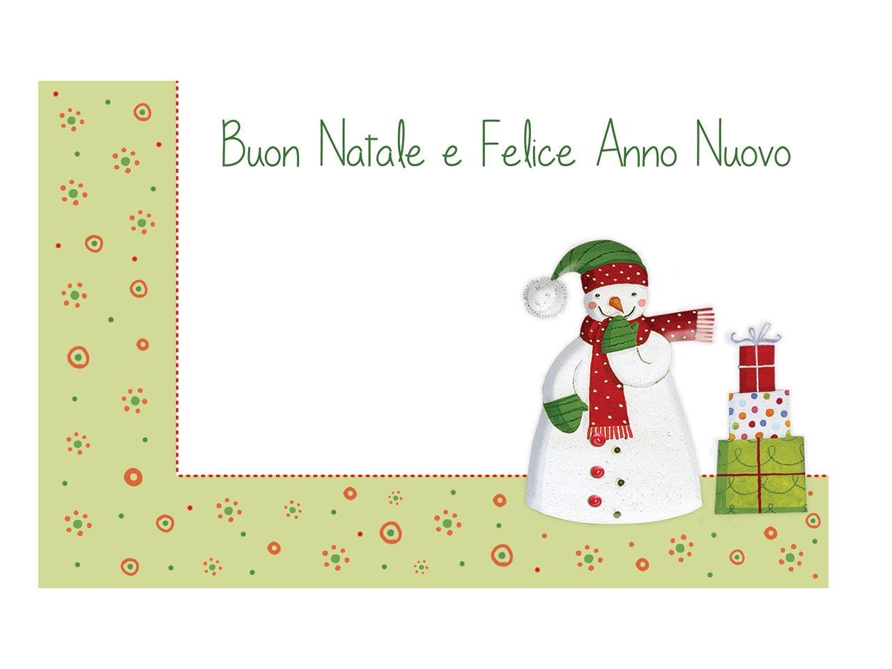 Biglietti buon natale - la confezione contiene 100 bigliettini assortiti in 4 soggetti