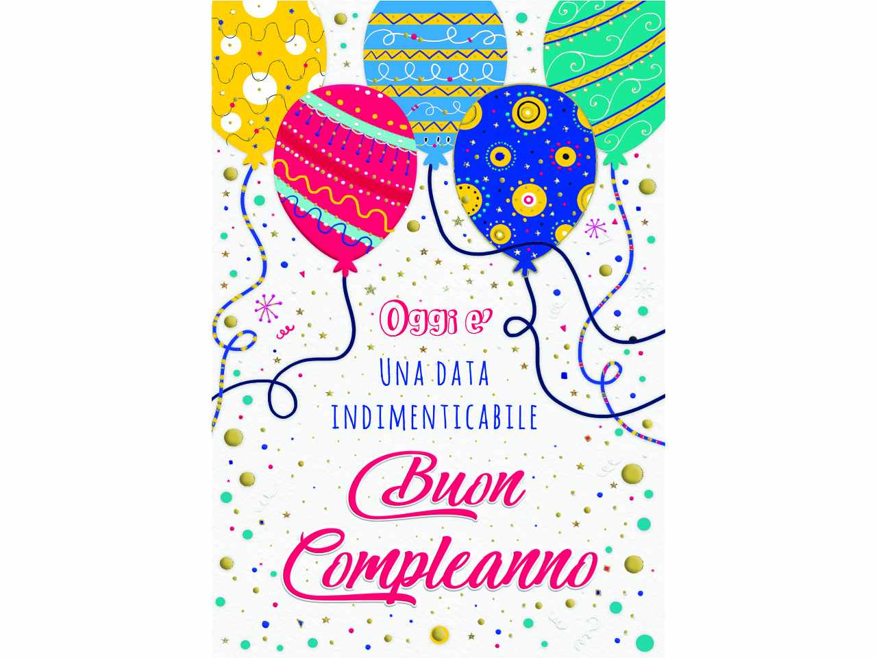 Biglietto auguri buon compleanno