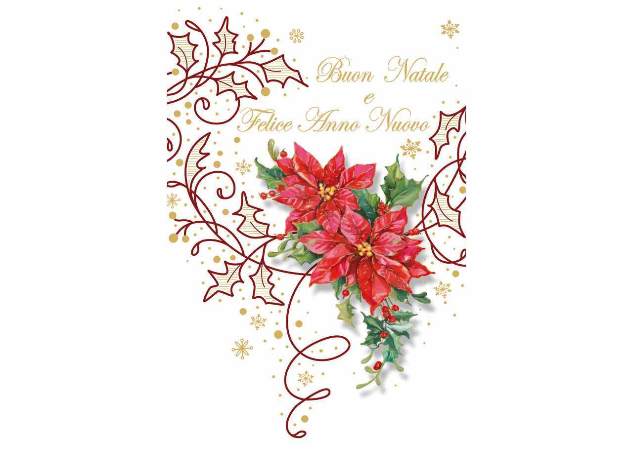 Biglietti auguri buon natale misura 9x14cm in 6 modelli assortiti