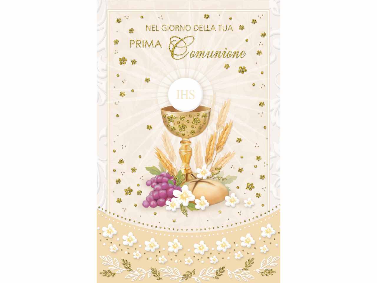 Biglietto auguri prima comunione