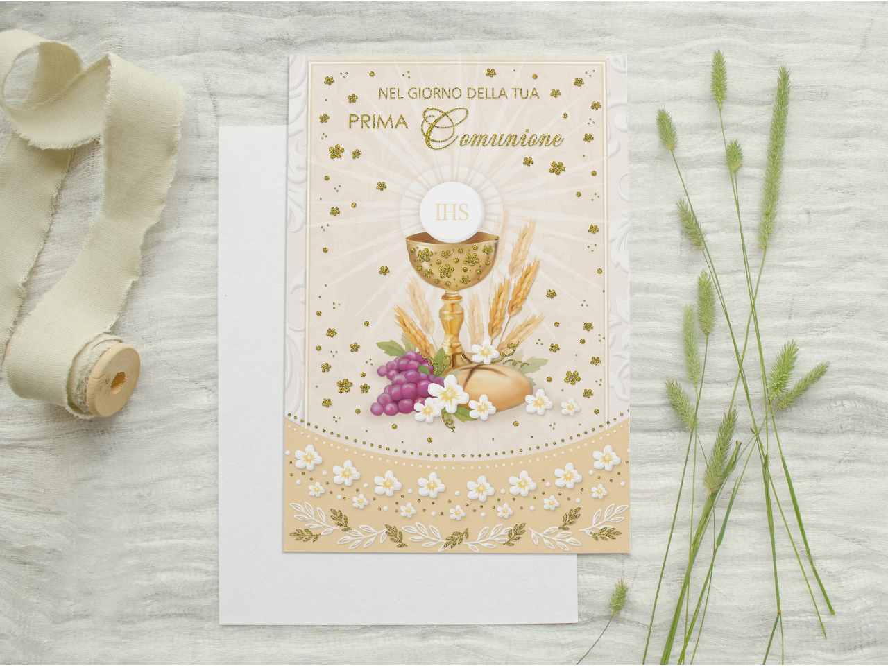 Biglietto auguri prima comunione