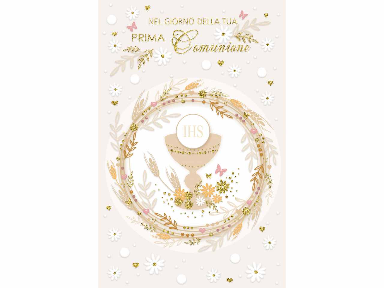 Biglietto auguri prima comunione