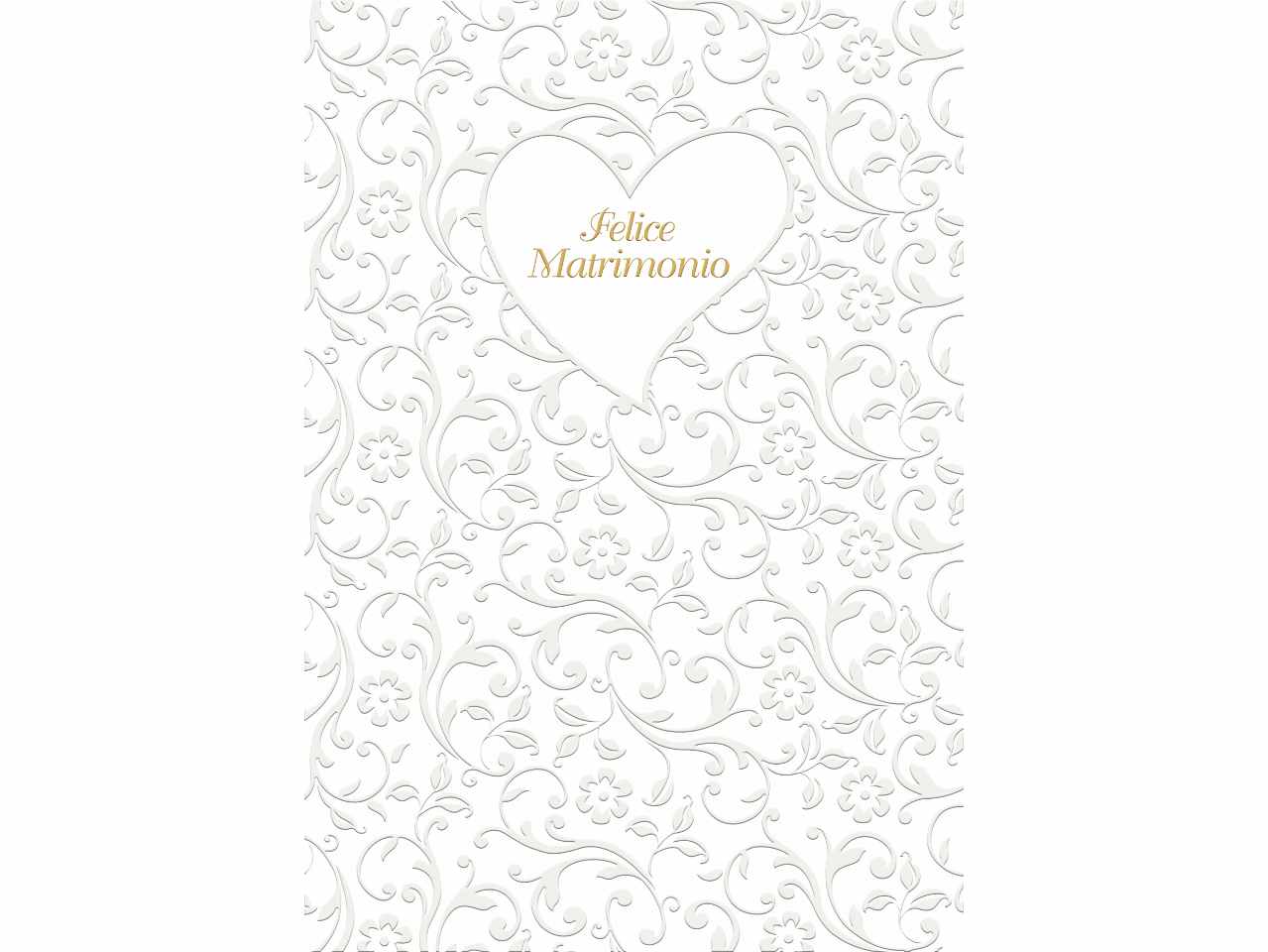 Biglietto auguri per matrimonio con scritta felice matrimonio