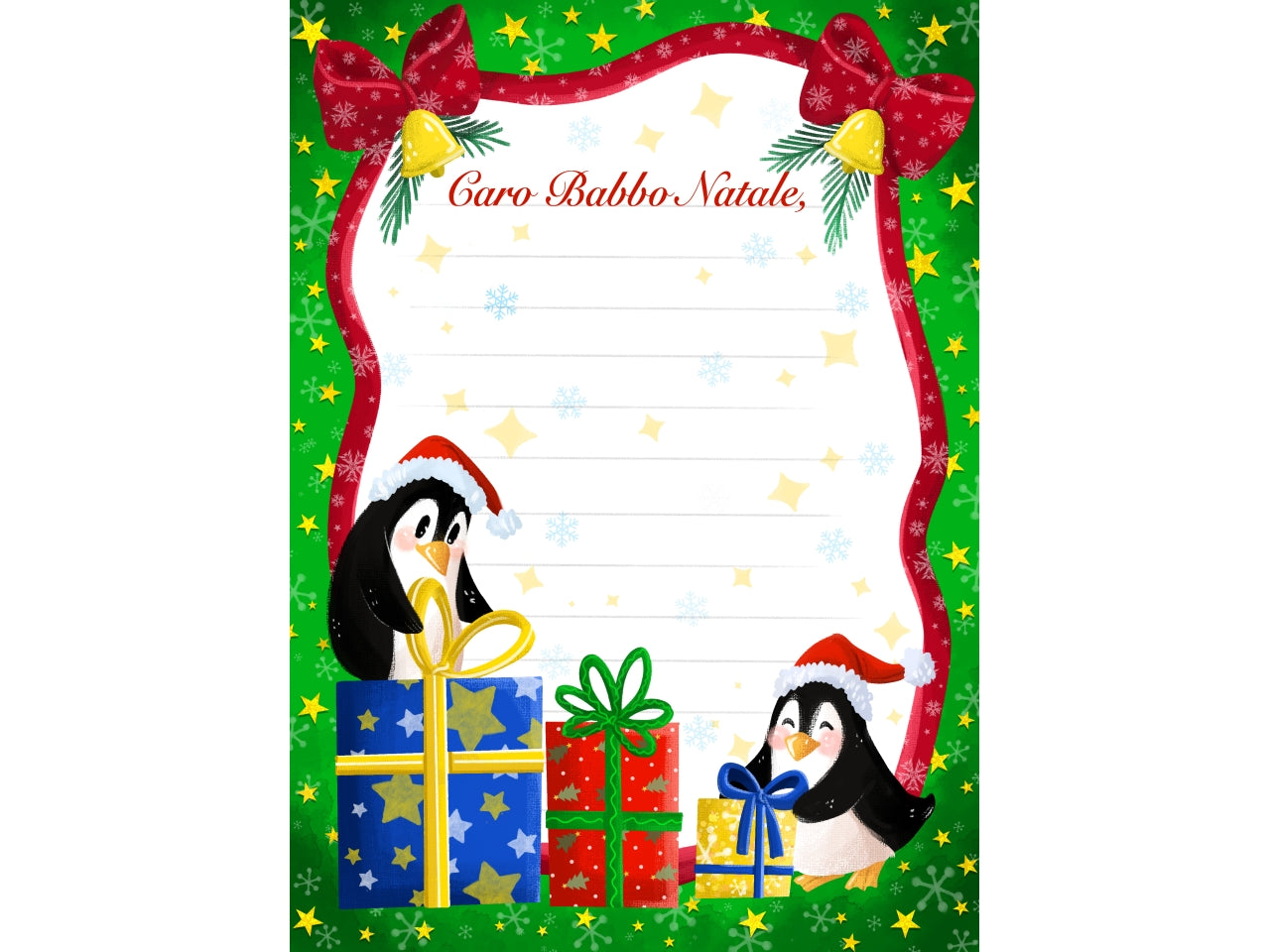 Letterine di natale - la confezione contiene 24 letterine