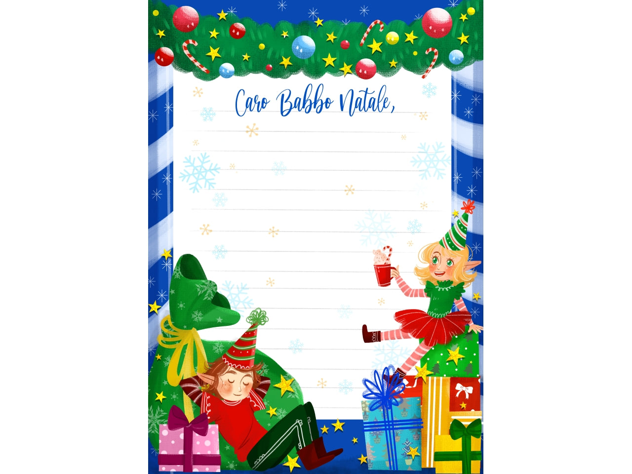 Letterine di natale - la confezione contiene 24 letterine