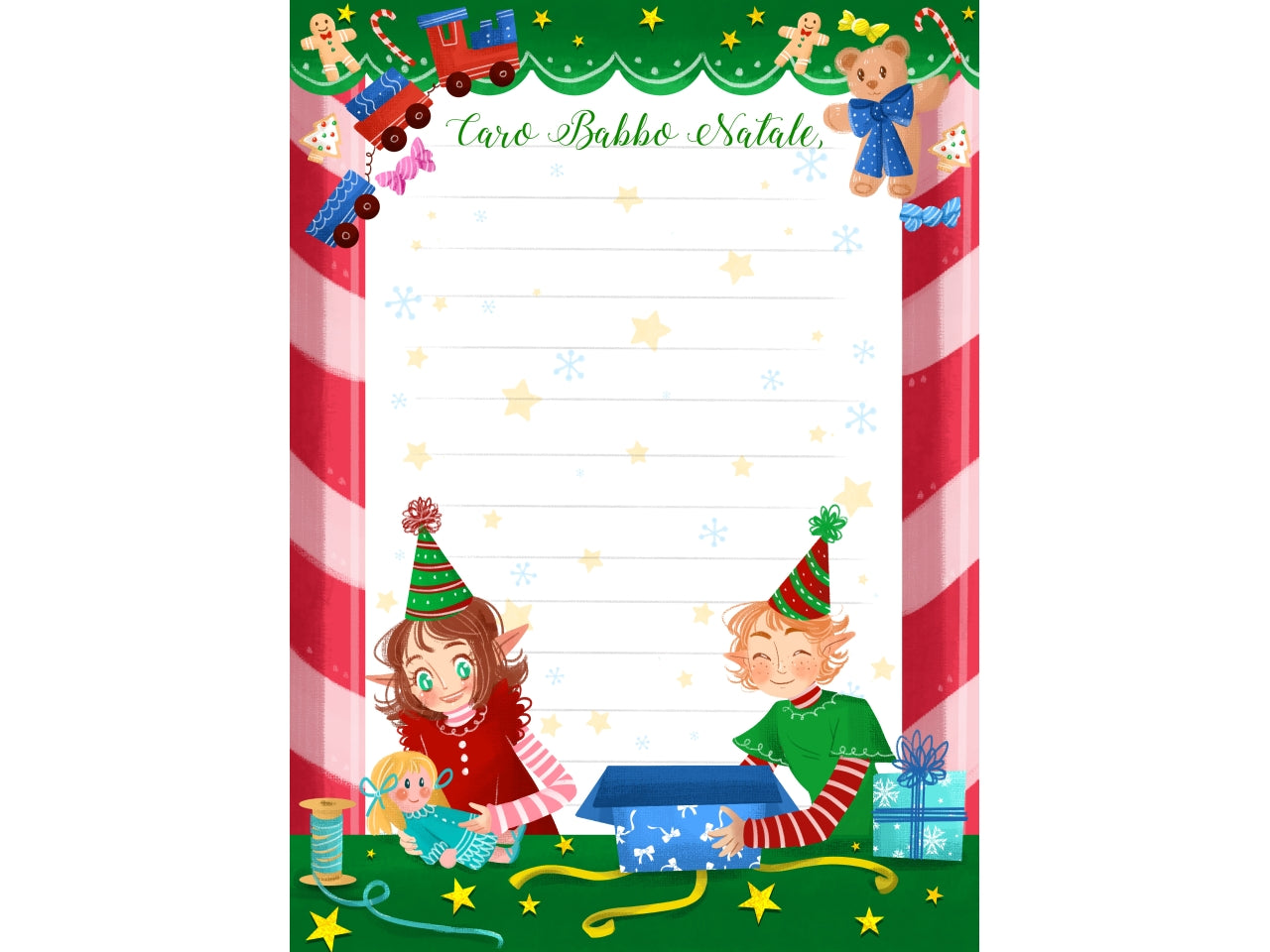 Letterine di natale - la confezione contiene 24 letterine