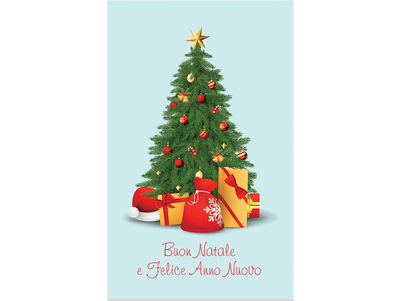 Biglietti buon natale 9x14cm 6 pezzi