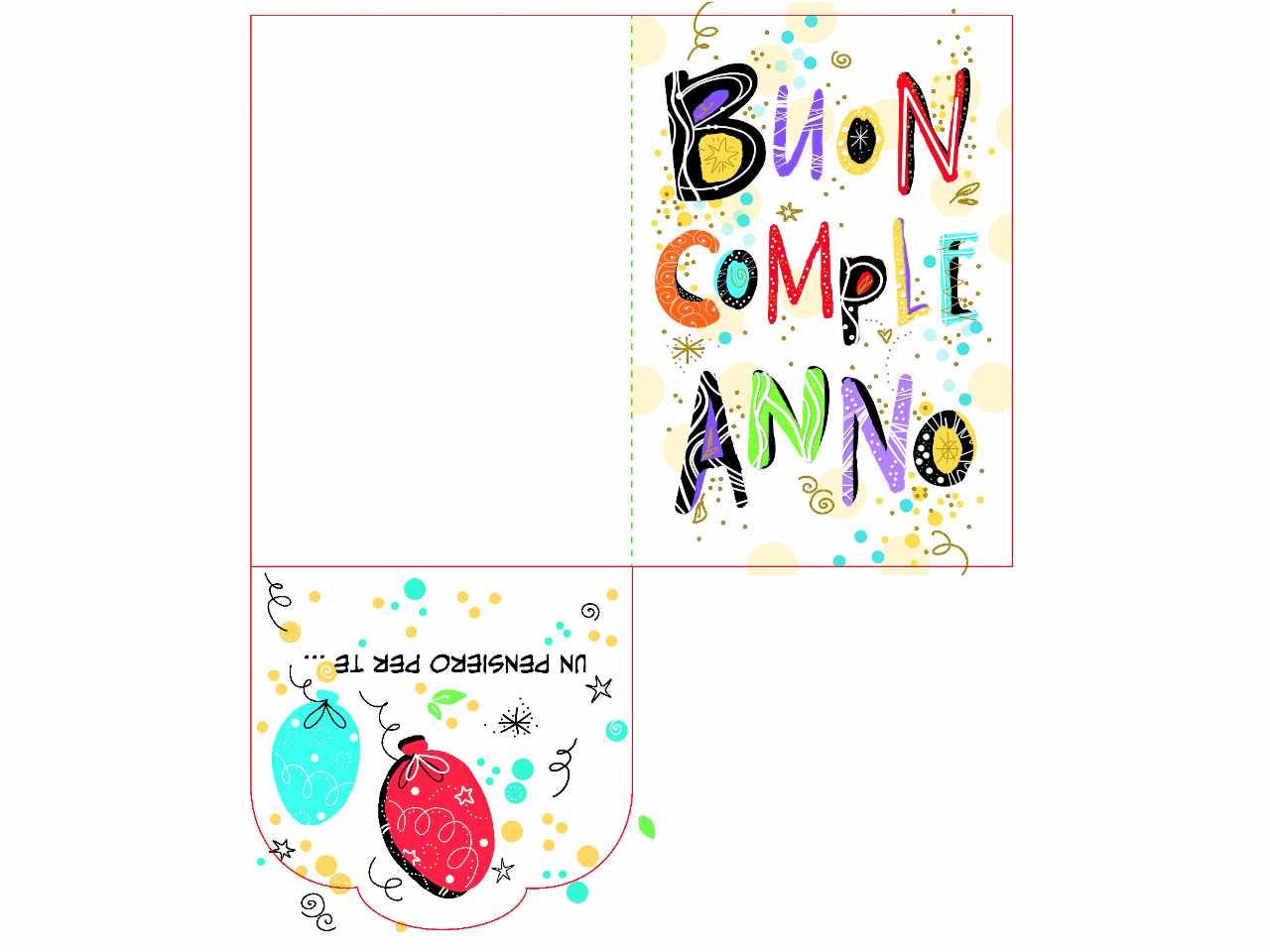 Biglietto auguri buon compleanno