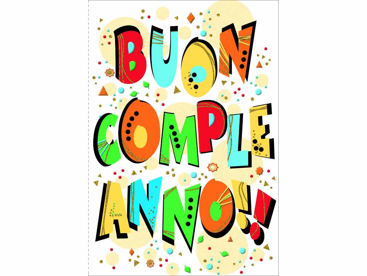 Biglietto auguri buon compleanno