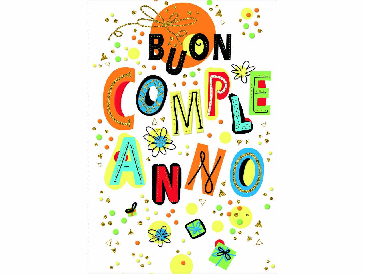 Biglietto auguri buon compleanno