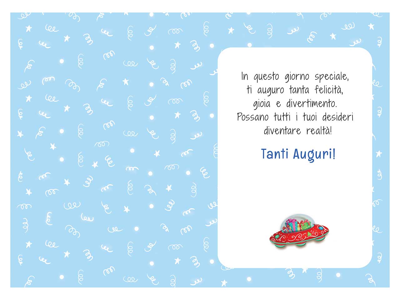 Biglietto auguri buon compleanno per bimbi