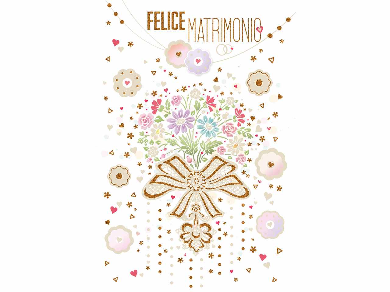 Biglietto auguri felice matrimonio