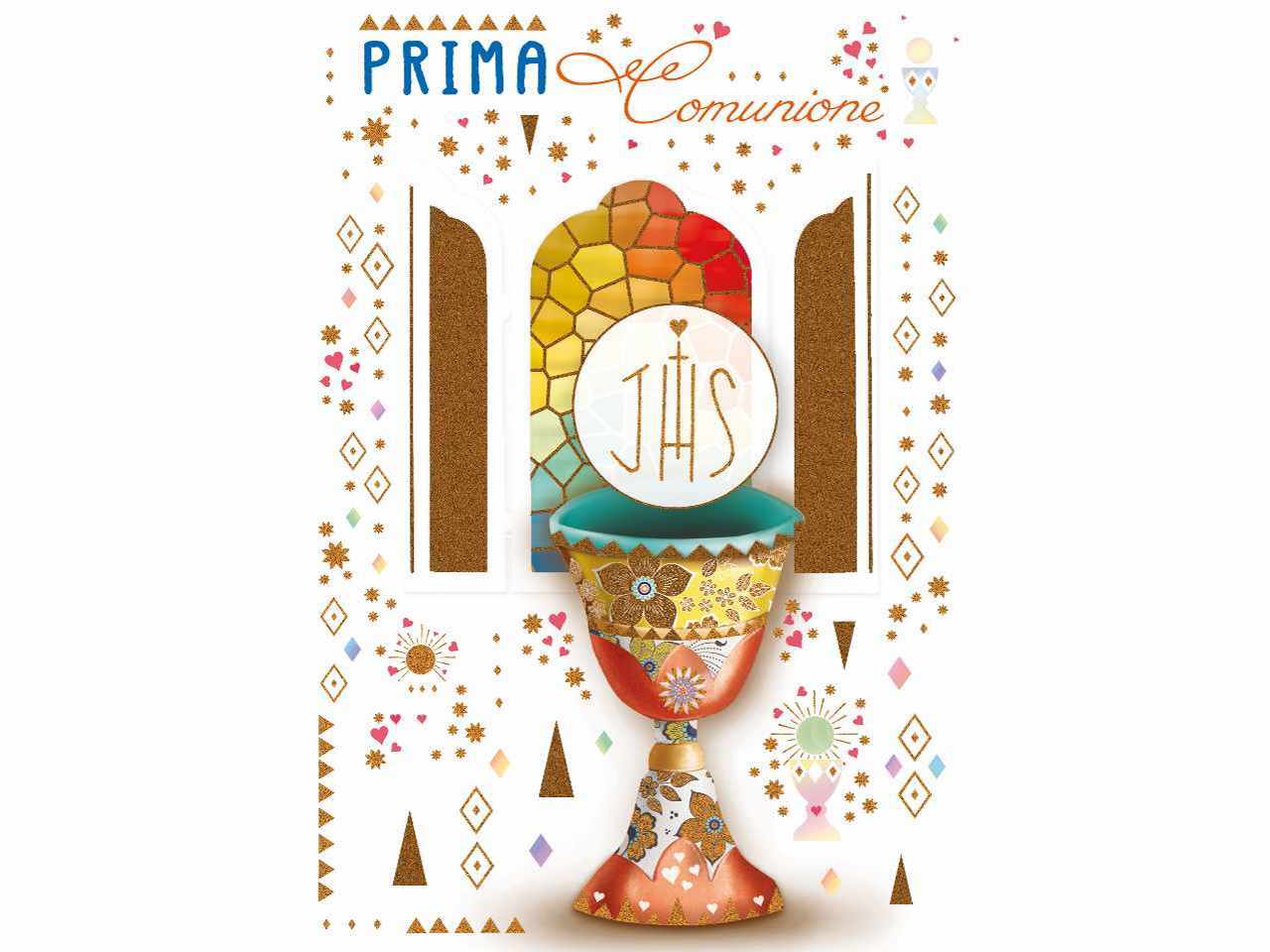 Biglietto auguri per prima comunione