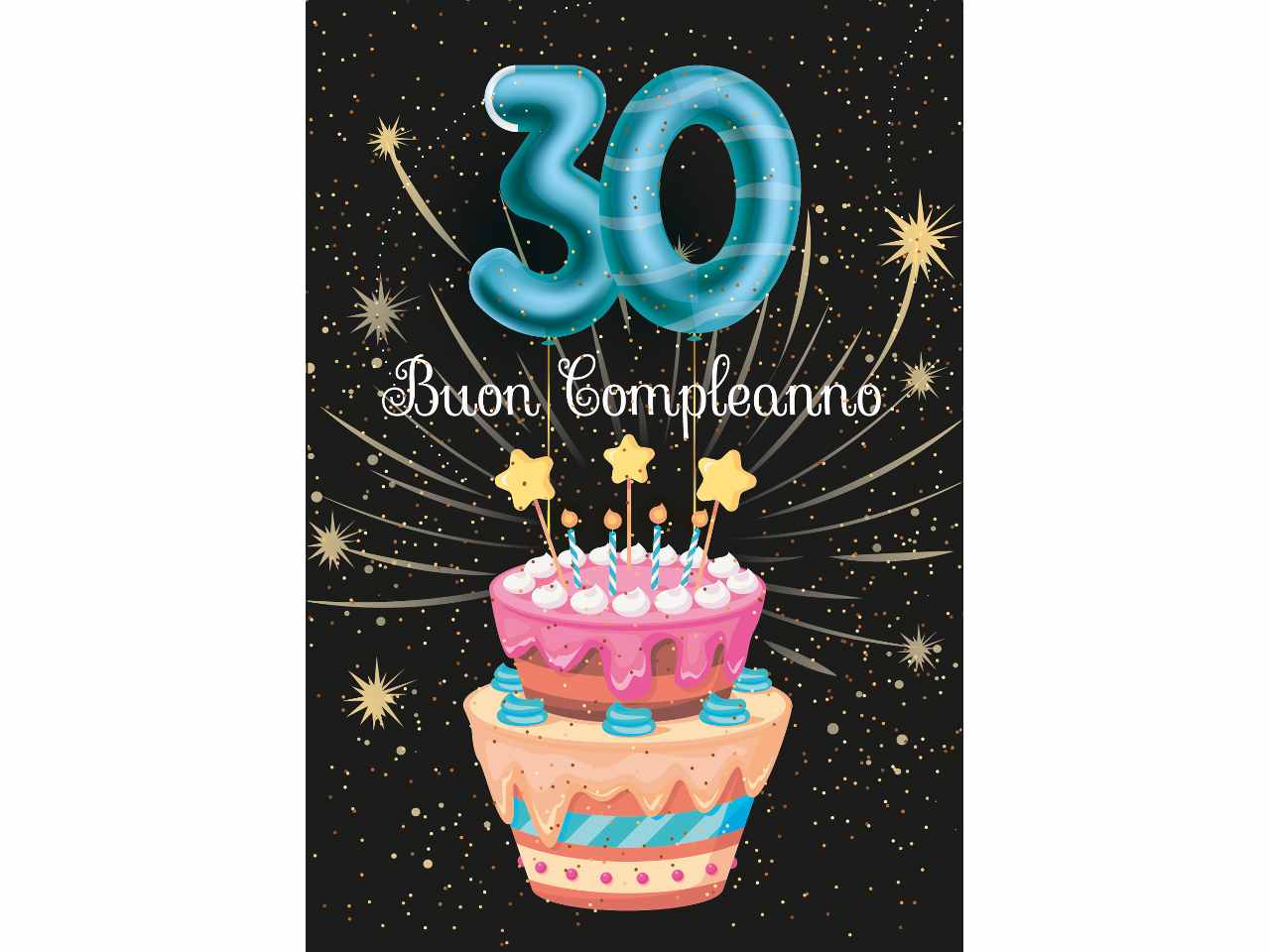 Biglietto auguri buon compleanno 30 anni